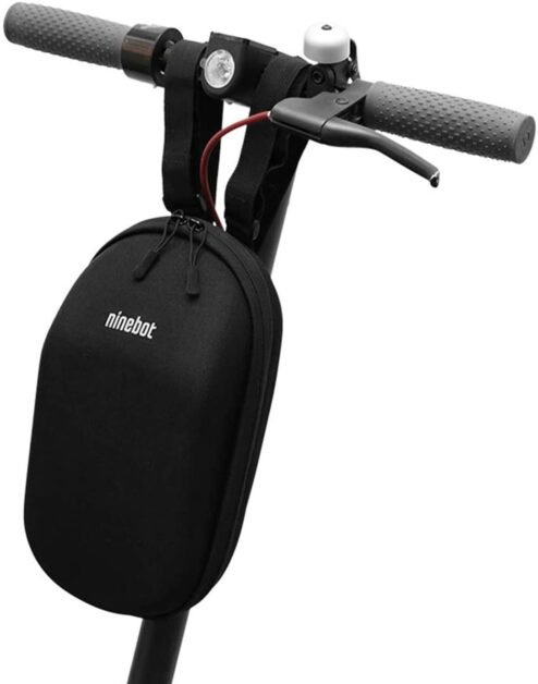 saddlebag mounted on the handlebar of electric scooter