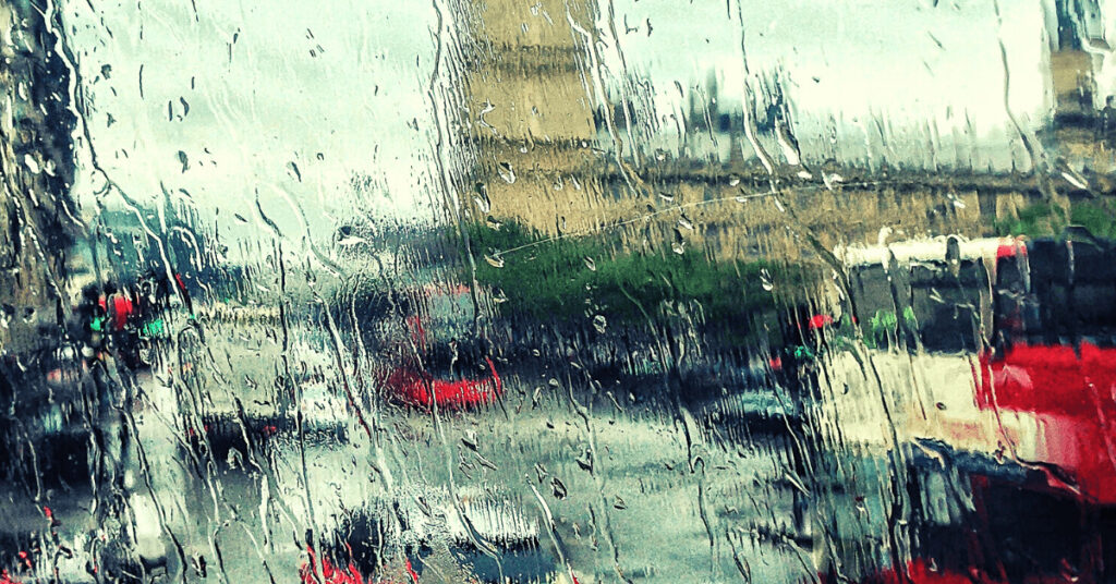 rainy streets - bad visibility