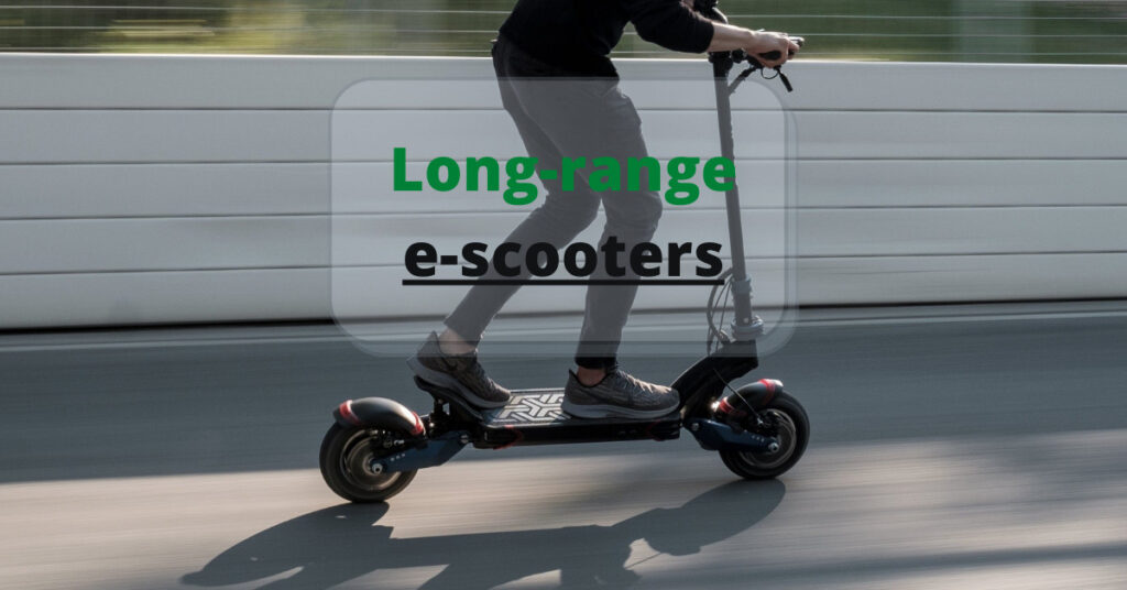 mad rides fast with an electric scooter