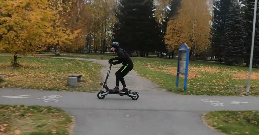 james heath testing the nanrobot d6 electric scooter