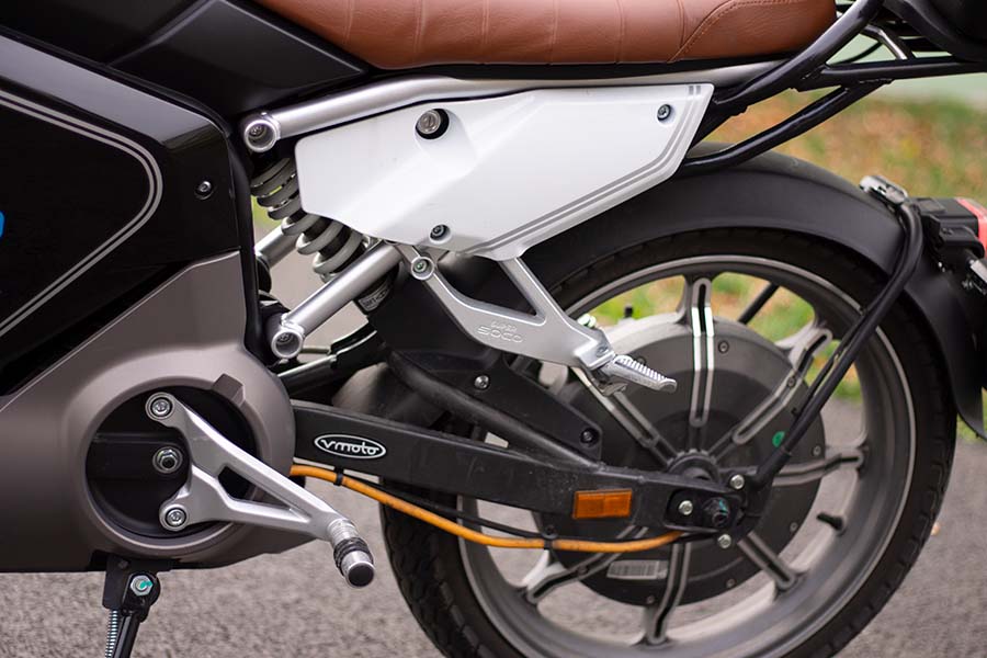 Super Soco electric motorcycle cafe racer
