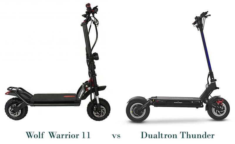 Two 5400 w electric scooters - Wolf Warrior 11 and Dualtron Thunder