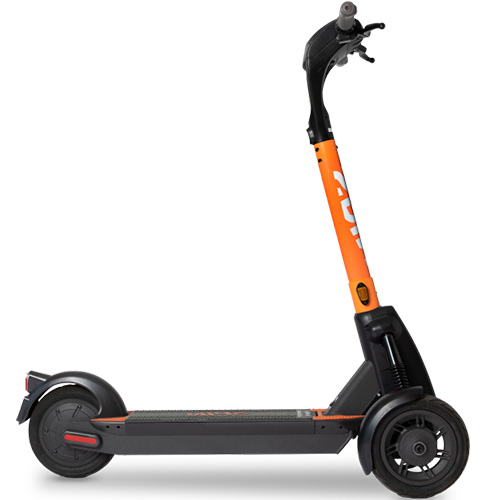 Orange Spin electric scooter