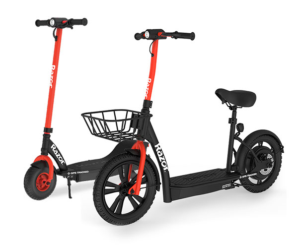 Razor shared electric scooters