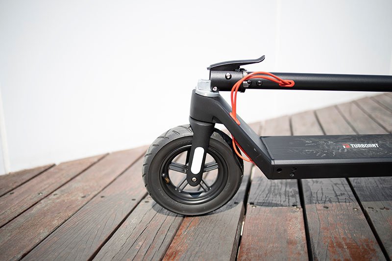 front tire of an electric scooter