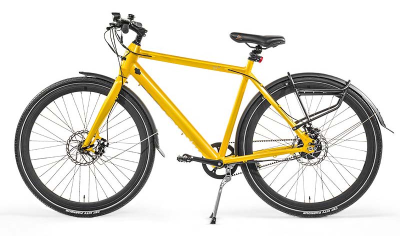 Yellow Magicycle Commuter electric bike