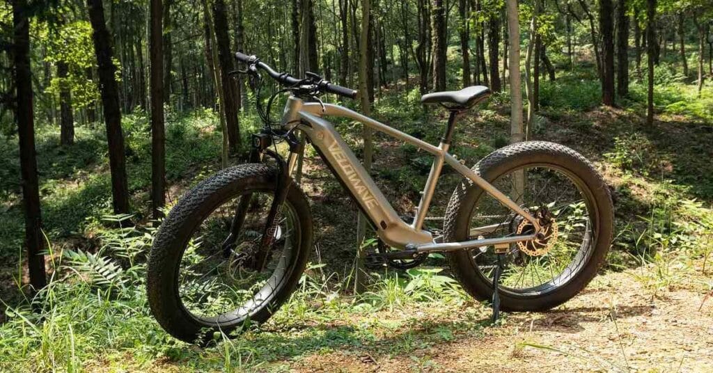 velowave ranger e-bike in the forest