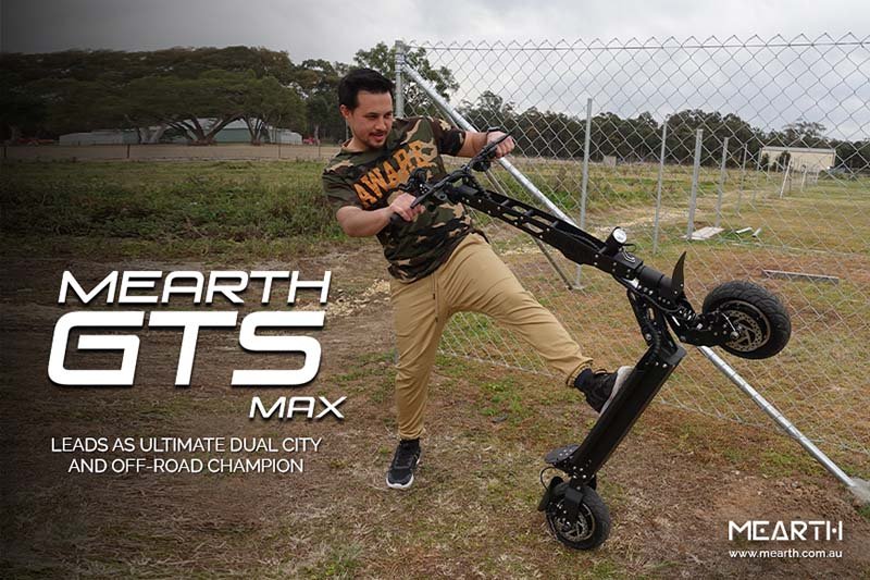 man riding with mearth gts max