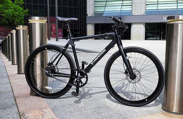 black vanpowers e-bike on the street