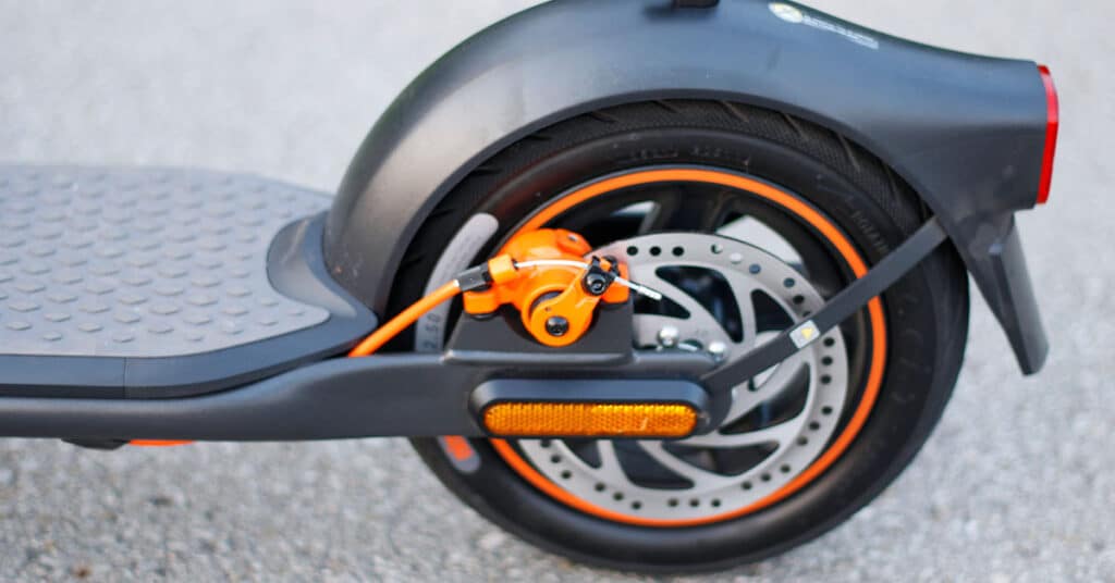 disc brake of an electric scooter
