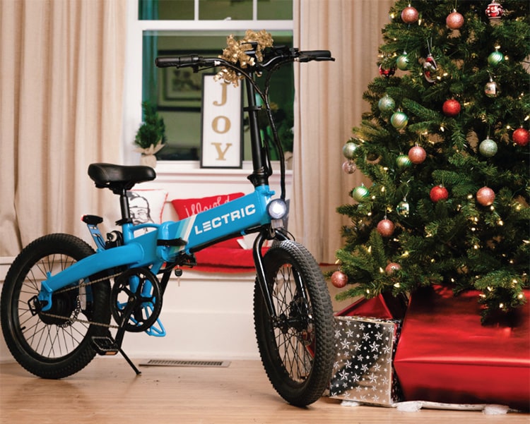 lectric e bike under the christmas tree