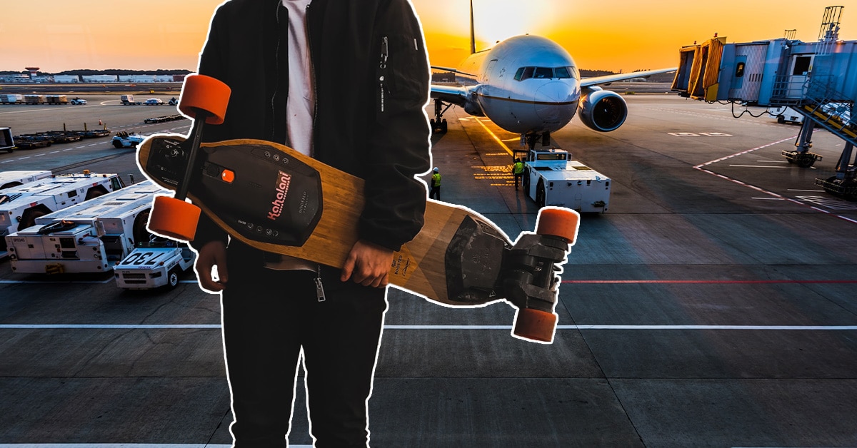 Can I Take Electric Skateboard On a Plane?
