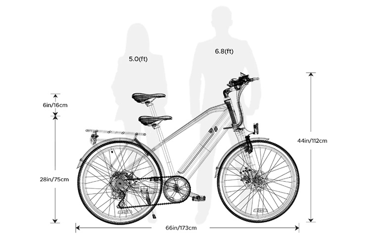 engwe p26 dimensions and rider height recommendations