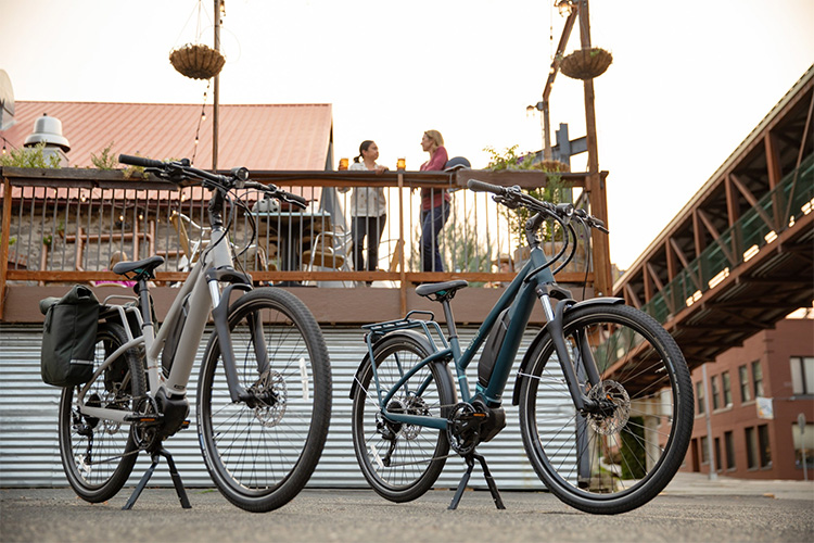 Two Co-op electric bikes