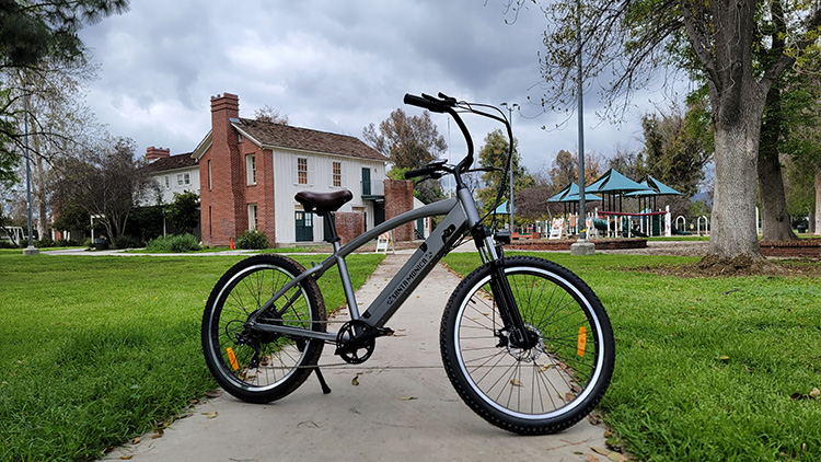 nakto electric bike in the park