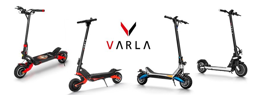 varla electric scooter all together