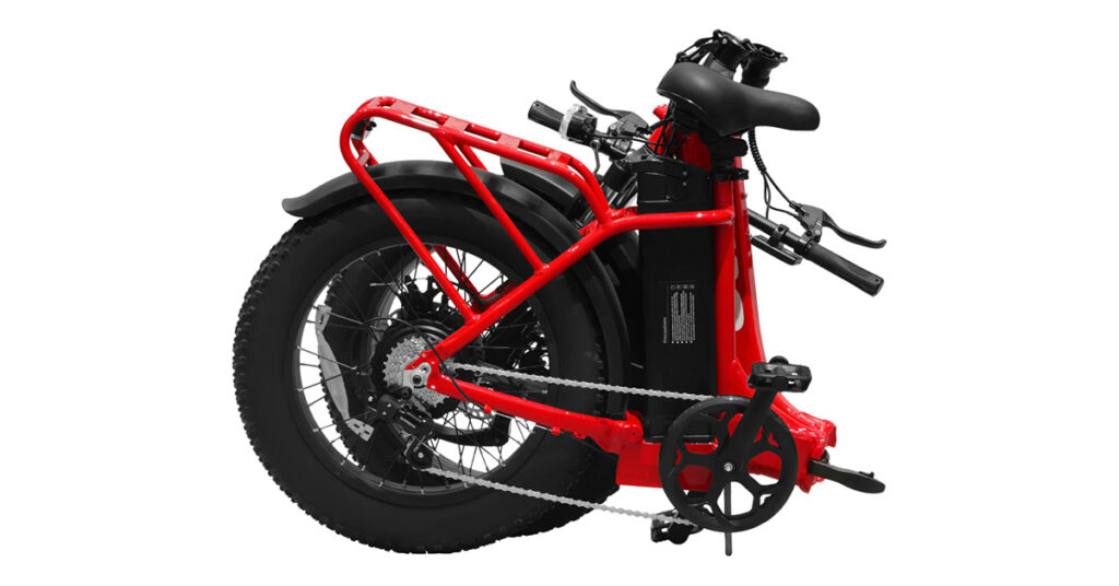 KBO Compact folding electric bike folded