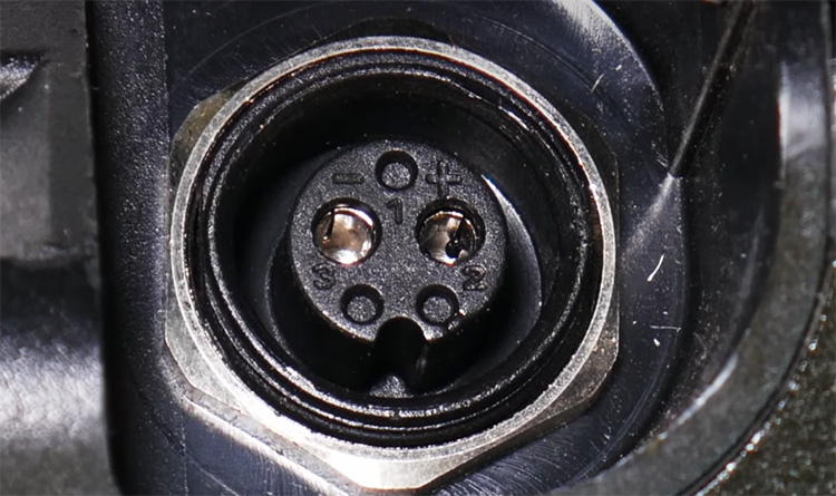 discharge port of the battery