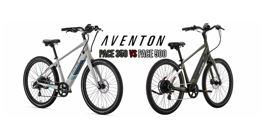 aventon pace 500 and pace 350 on the white background