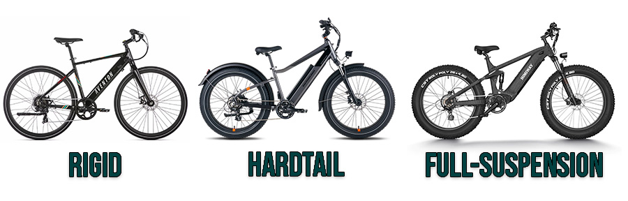rigid vs hardtail vs full-suspension bike frames