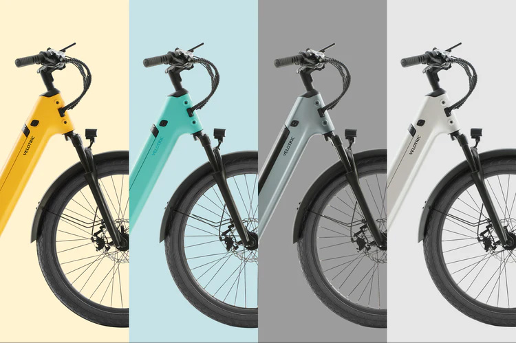 different colors of velotric discover e-bike