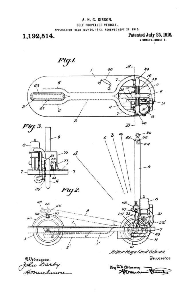 blueprint of self-propelled vehicle