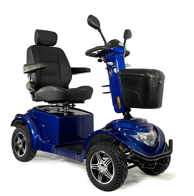 blue mobility scooter