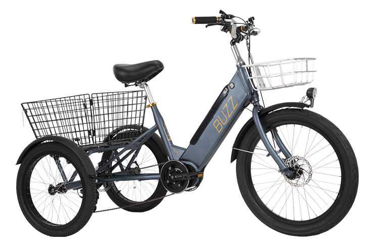 buzz cerana t blue electric tricycle