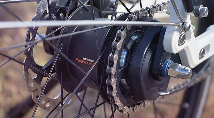 ebike with shimano nexus hub gear system