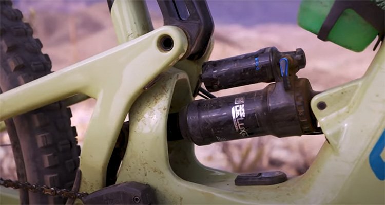 rear shock of electric mountain bike