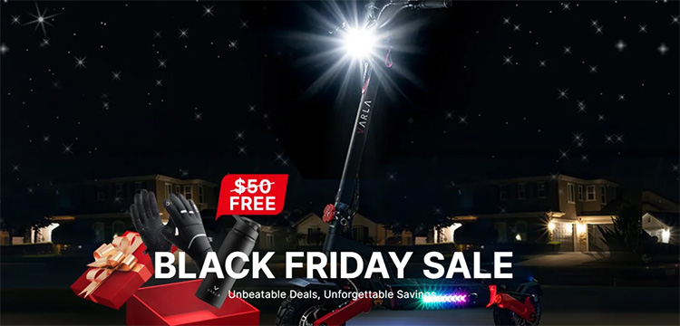 varla scooters black friday banner