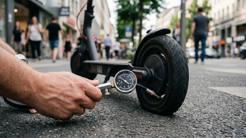 Electric Scooter Tire Pressure: The Correct PSI (And Why Most Riders Get It Wrong)