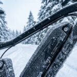 ebike after a ride in freezing conditions