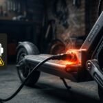 electric scooter battery is heating up while charging